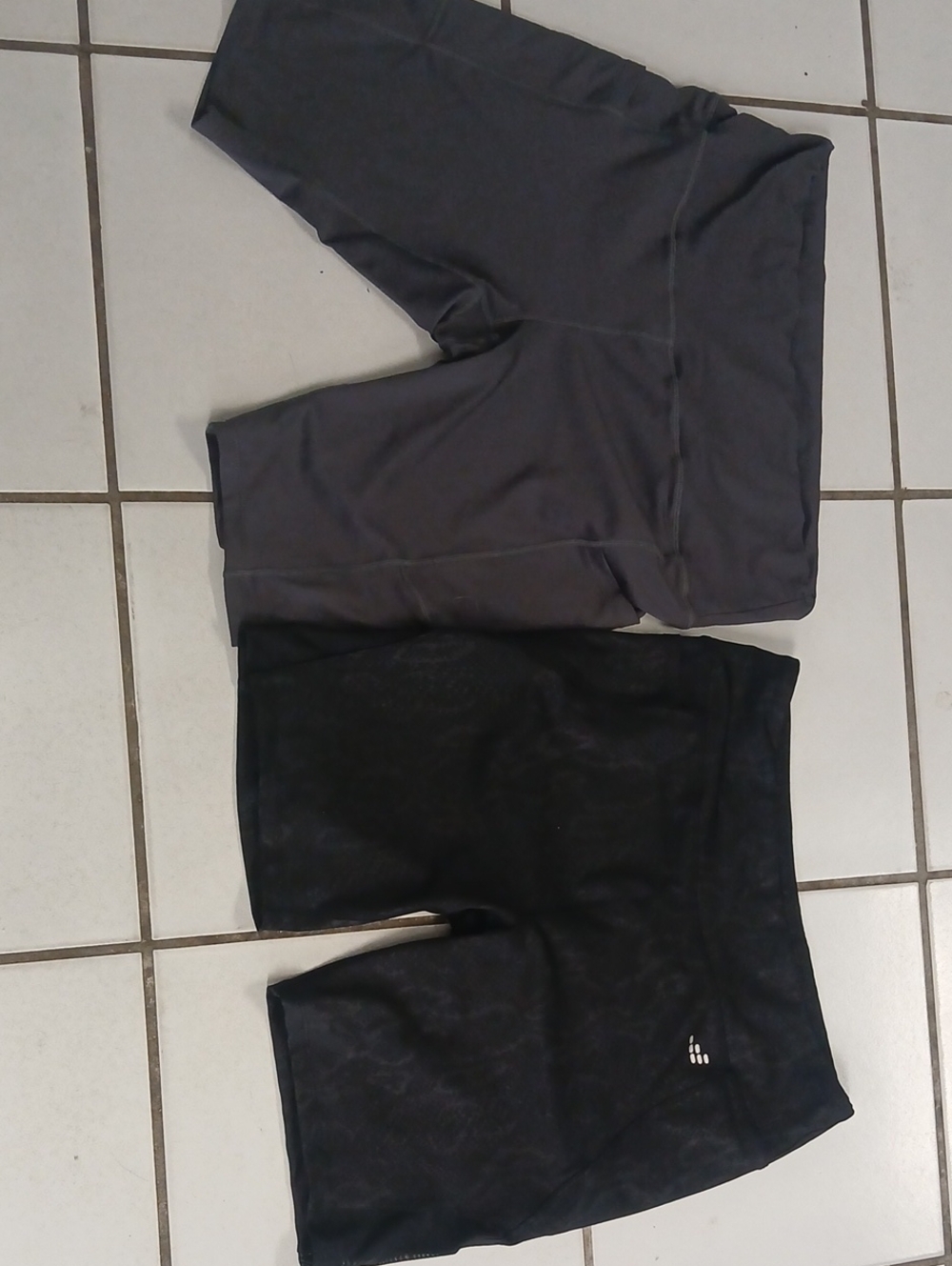 bcg Black Athletic Top with Subtle Pattern